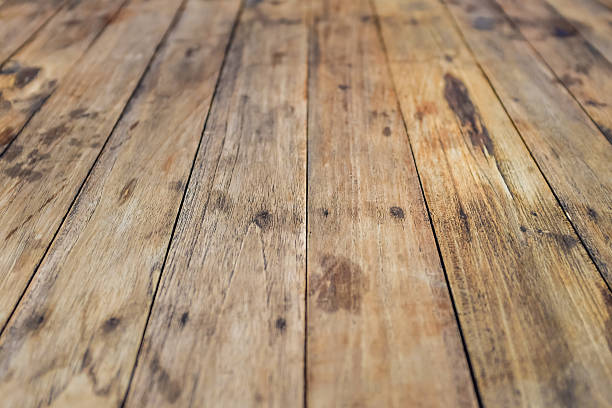 istock Table made of wooden planks 504315732