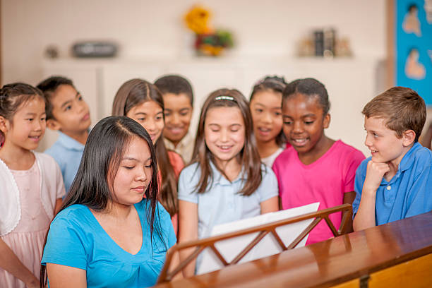 istock Children Singing Around the Piano 504317246