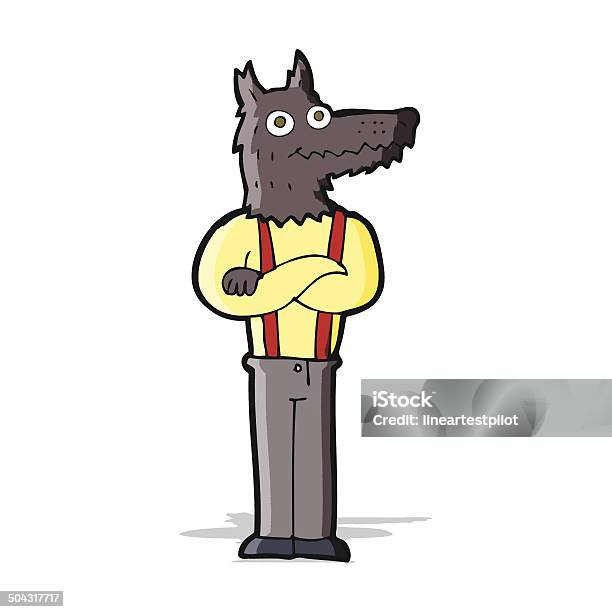 Ilustración de Hombre Lobo De Historieta Divertido y más Vectores Libres de Derechos de Adulto - Adulto, Alegre, Clip Art