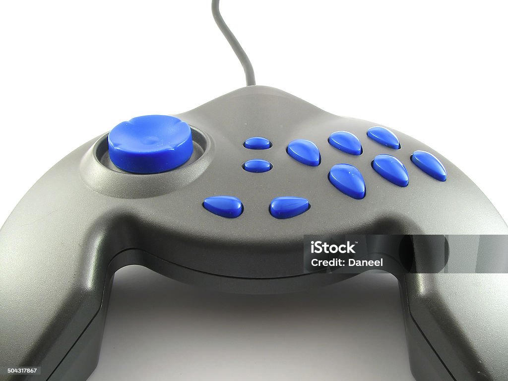 Joystick / Joypad / Gamepad A videogame controller isolated on white background Brand Name Video Game Stock Photo