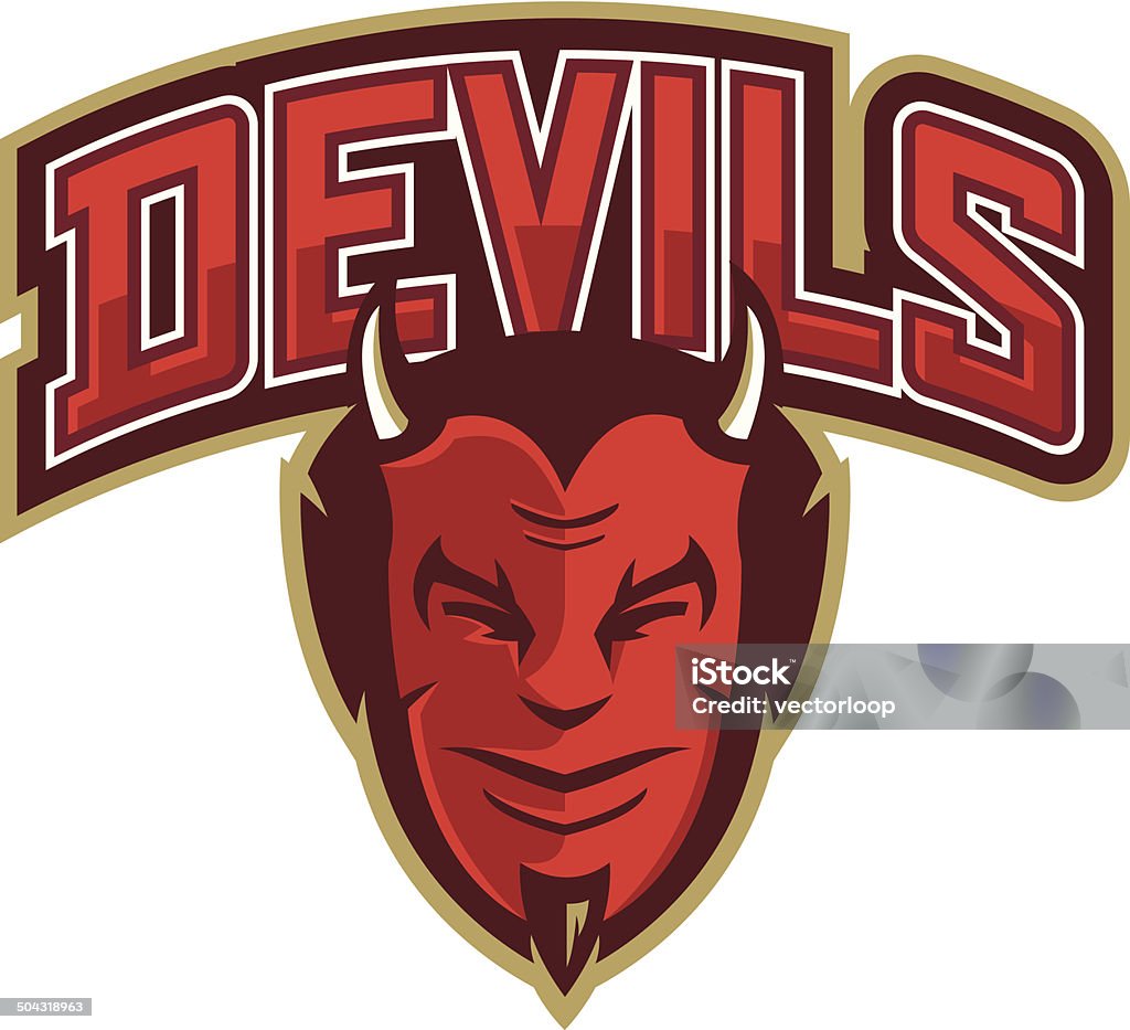 Devils Logo Text Devils Logo Stock Illustration - Download Image Now - Devil, Sport ...