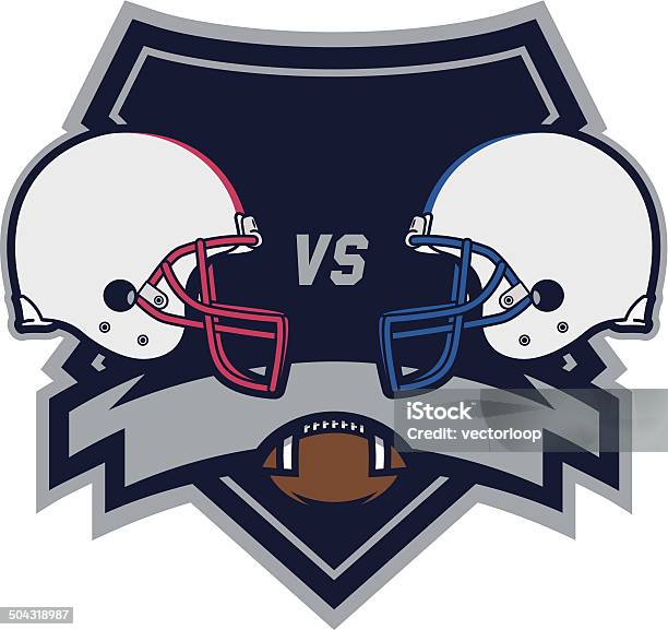 Football Championship Logo Stock Illustration - Download Image Now - Football Helmet, Helmet, Rivalry