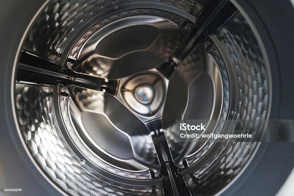 washing drum of a washing machine picture showing an abstract view of a washing drum inside a washing machine Utility Room Stock Photo