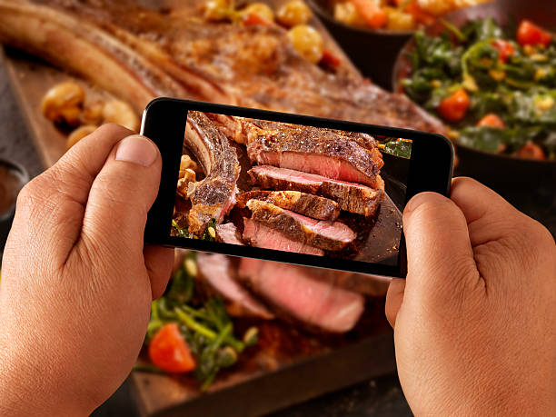 istock Mobile Photography of The Tomahawk Steak 504330462