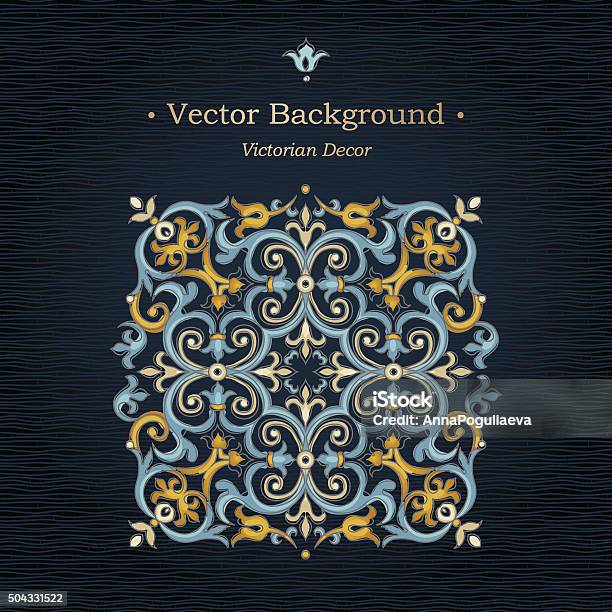 Vector Vintage Pattern In Victorian Style Stock Illustration - Download ...