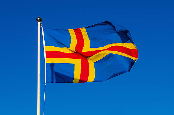 istock Flag of Aland Islands 504331690