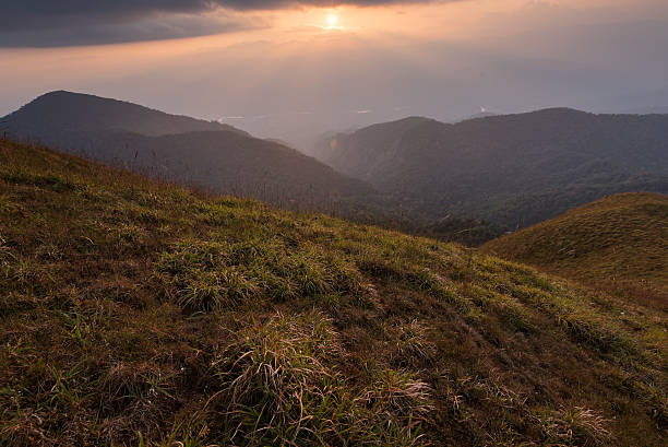 istock beautiful sunset on the mountain 504334146