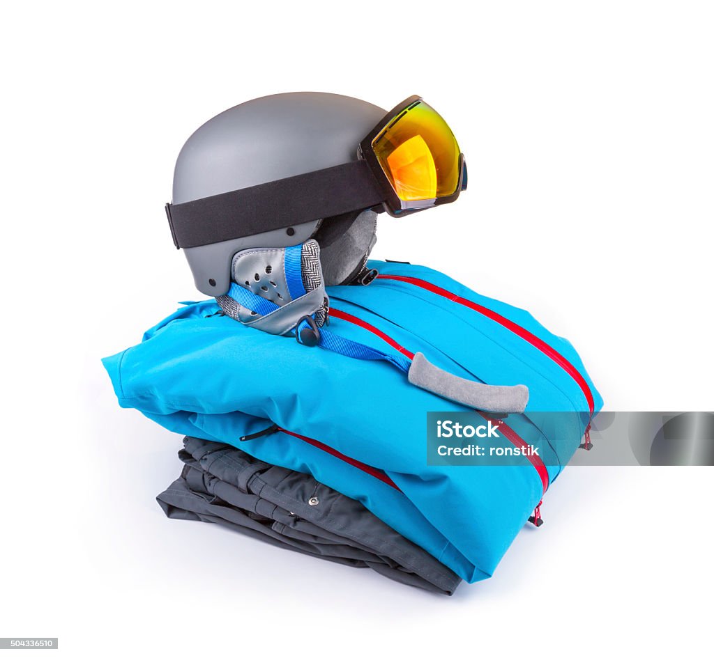 Snowboard Ski Clothing Set Isolated On White Stock Photo - Download ...