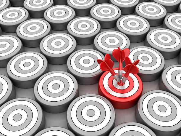istock Dart Hitting the Center of Target 504336534