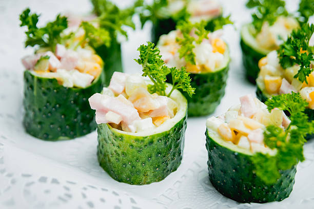 istock Salad in the cucumber basket 504340588