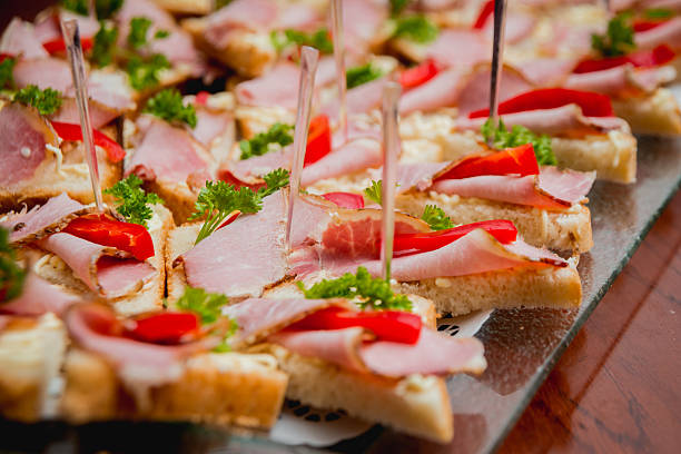 istock Sandwiches on a large plate. 504341700