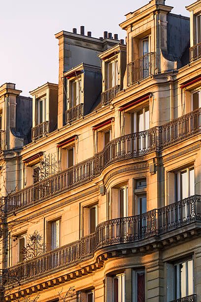 istock Traditional Facade in Paris at Sunset 504343293