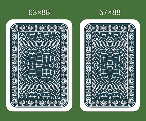 спина дизайном игральных карт. - cards rear view pattern design stock illustrations