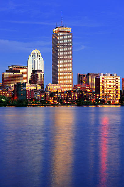 istock Boston city skyline at dusk 504343501