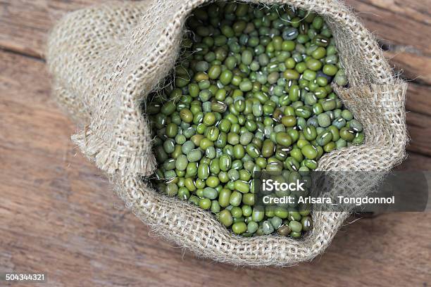 Green Beans In A Sack Stock Photo - Download Image Now - Bean, Burlap, Food