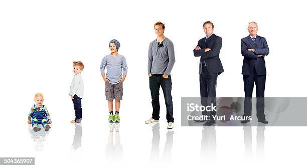 Development Through Time Growth Through The Years Stock Photo - Download Image Now - Baby ...