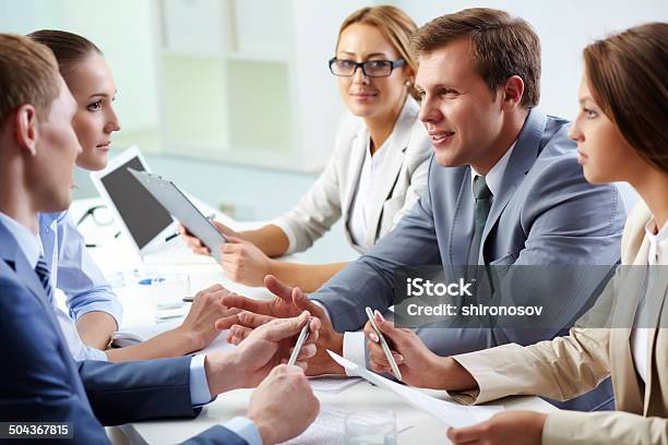 Team At Work Stock Photo - Download Image Now - Adult, Business, Business Meeting