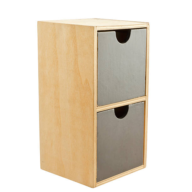 istock Wooden cabinet with 2 drawers 504368573