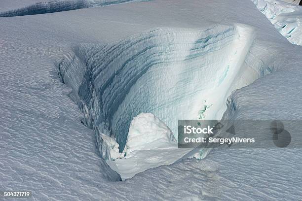 Snowy Mountains Stock Photo - Download Image Now - Blue, Crevasse, Extreme Terrain