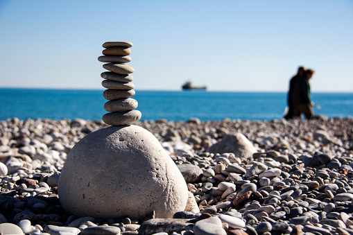 Balance Stones - Gravel , Men , women, couples , prayer, raised , balance, silhouettes , harmonious, peaceful