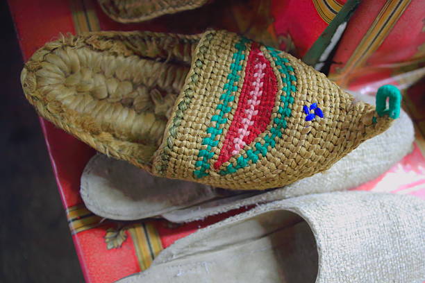 istock Traditional hempen slippers. Kathmandu-Nepal. 2018 504374240
