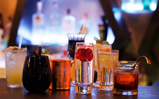 istock many cocktails in a row  in blur background 504374300