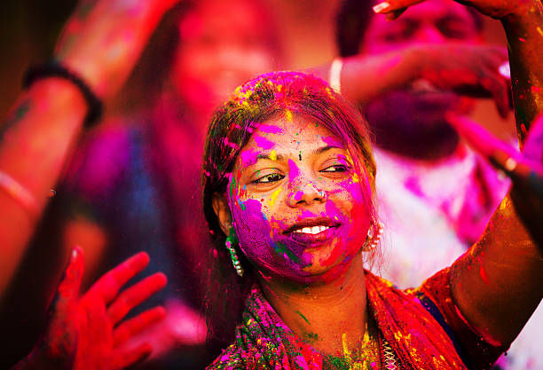 istock Dancing at Holi Festival 504375894