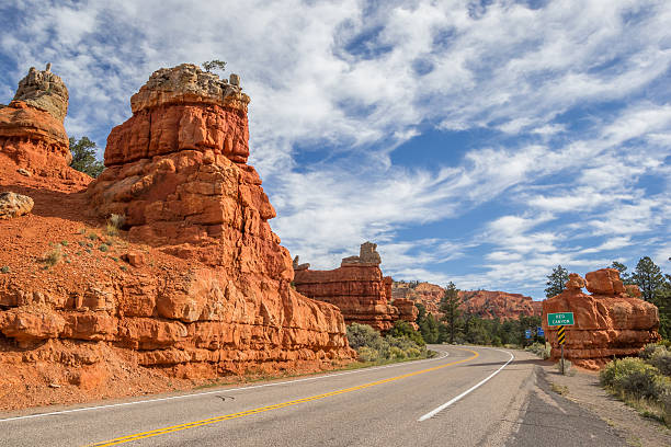 istock Road through Red Canyon in Utah, America 504378290