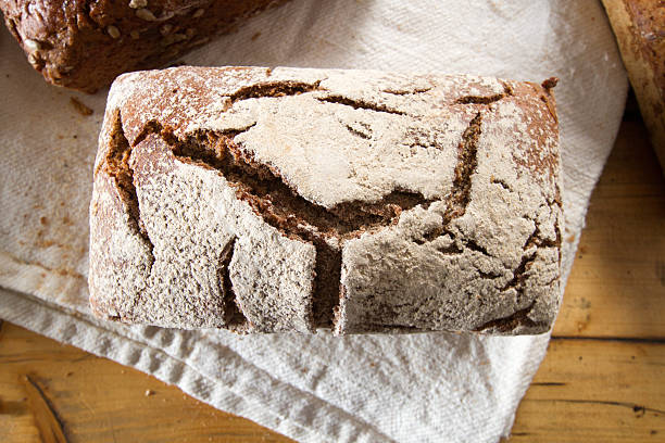 Rye bread stock photo