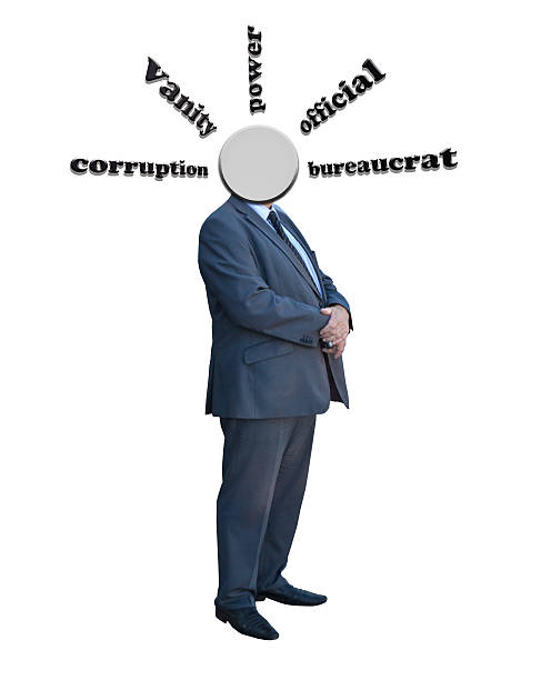 istock bureaucrat isolated on the white 504381840