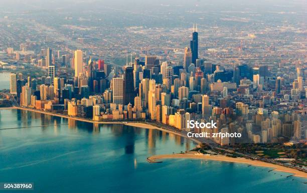 Chicago Skyline Stock Photo - Download Image Now - Chicago - Illinois, Illinois, Urban Skyline