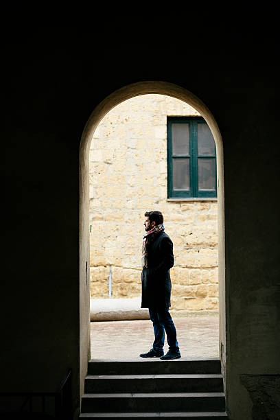 istock Silhouette of a young man 504382118