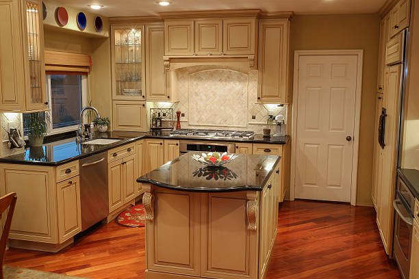 istock Traditional Kitchen with Island and Granite Countertops 504383540