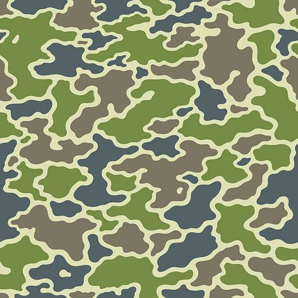 Seamless Camouflage for Army, Hunting and Other Use. White Snow