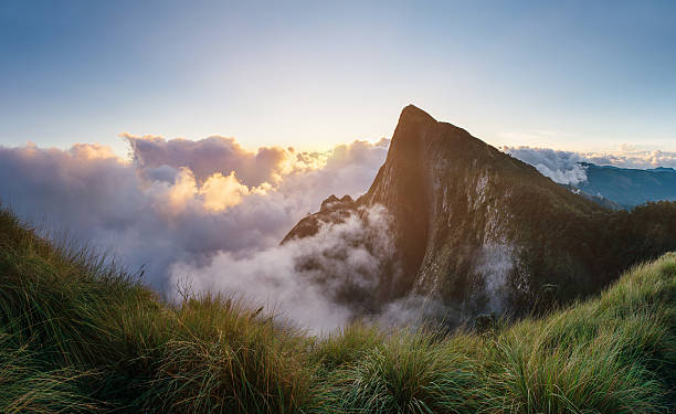 istock Beautiful mountain at sunrise in West Ghats 504385644