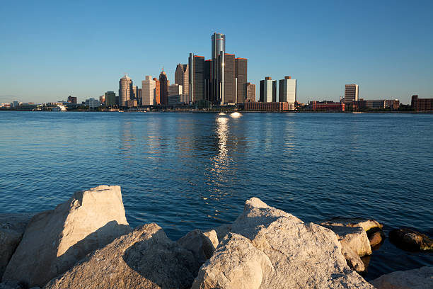 istock Detroit Michigan USA  Morning light 504385988