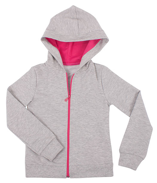 istock Gray child hoodie sweater. 504397161