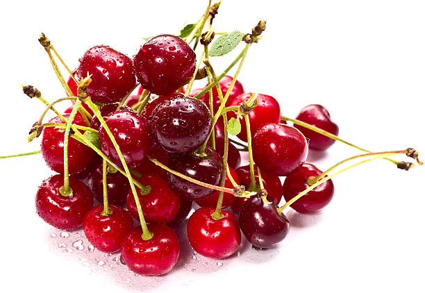 istock pile of ripe cherries on white background 504397237
