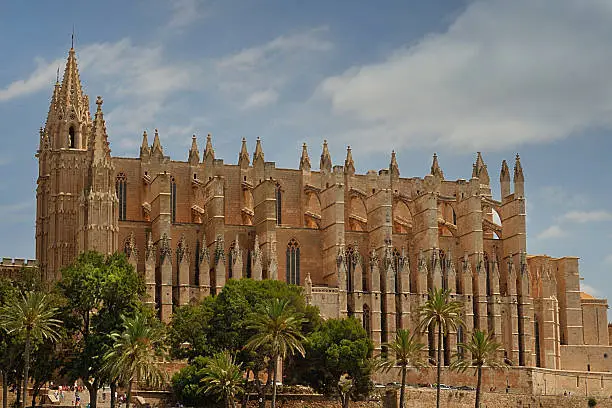 Cathedral of Santa Maria of Palma or La Seu, is a Gothic Roman Catholic cathedral located in Palma, Majorca, Spain.