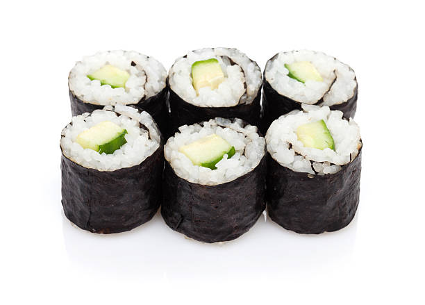 istock Sushi maki with cucumber 504400409