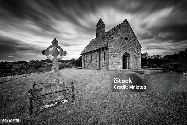 Soul Stock Photo - Download Image Now - Downpatrick, Black And White, Celtic Cross