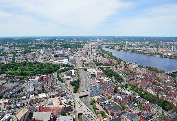 istock Boston aerial and Charles River 504402275