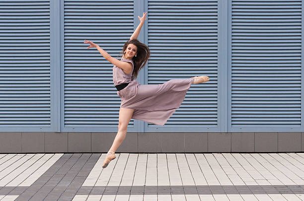 istock Jumping ballerina background plastic shutters 504402799