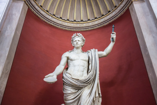 Ancient statue of Julius Caesar, Rome, Italy