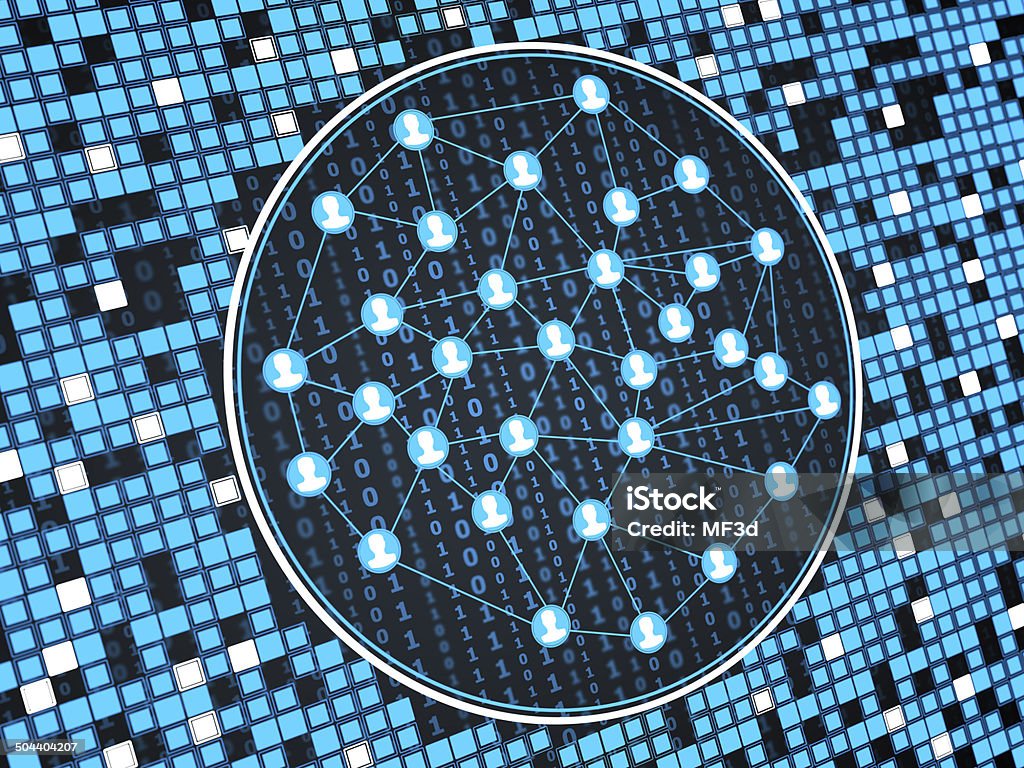 Digital Programming Network Digital Network Communication Stock Illustration - Download Image Now ...