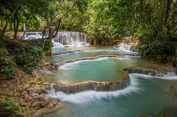 istock Kuang Si waterfall in Laos 504415120