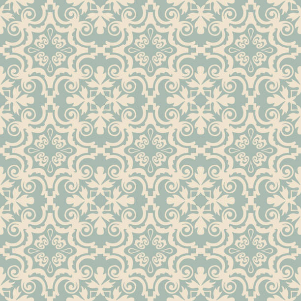 istock Elegant antique background image of round spiral kaleidoscope pattern. 504417864