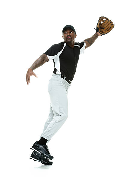 jugador de béisbol atrapar pelota - baseball player baseball sport catching fotografías e imágenes de stock