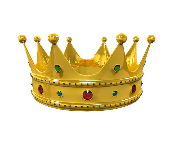 istock Gold Royal Crown with Jewels 504420040