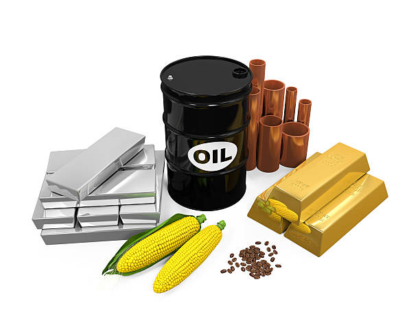 istock Commodities - Oil, Gold, Silver, Copper, Corn and Coffee Beans 504420114